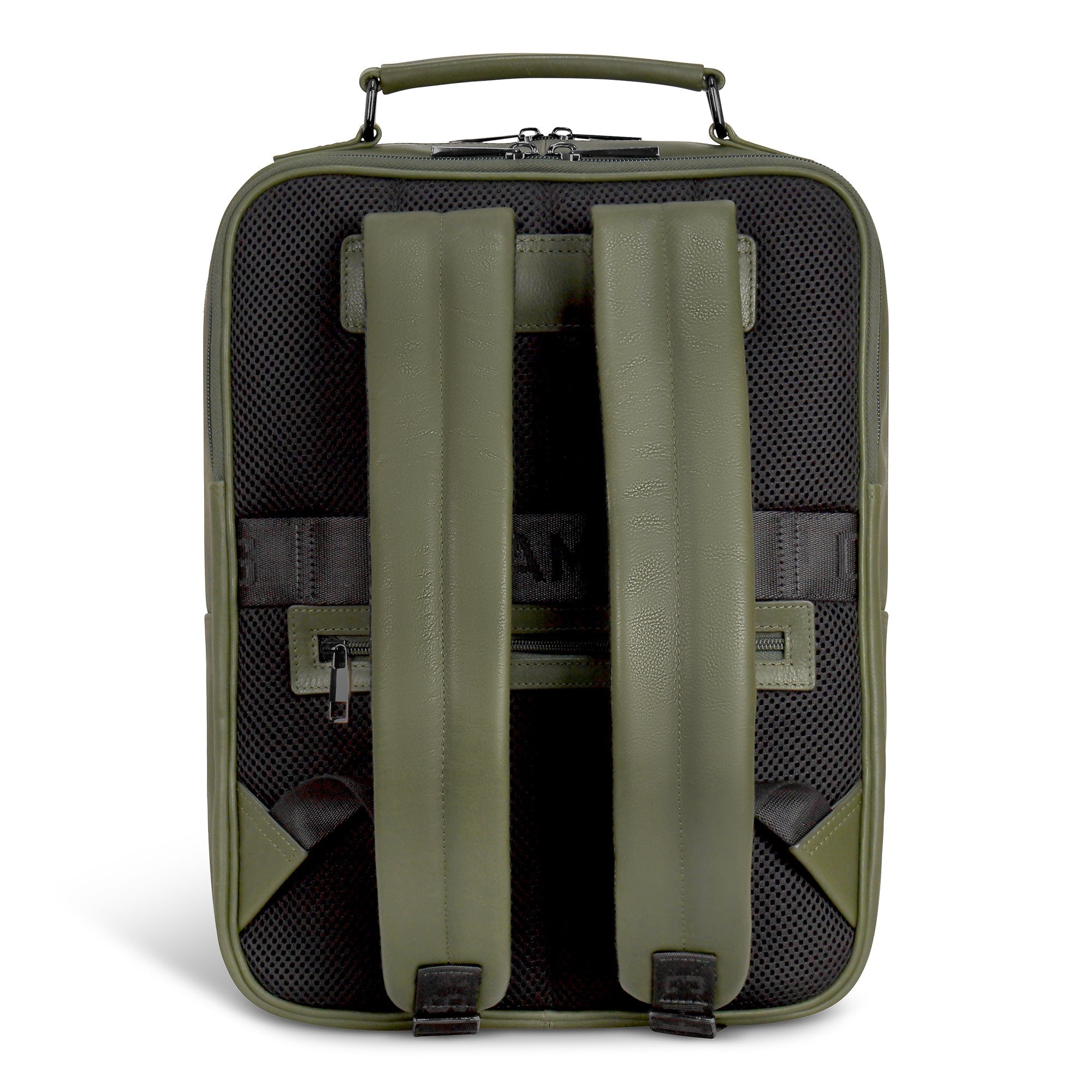 Onyx / Leather Compact Backpack