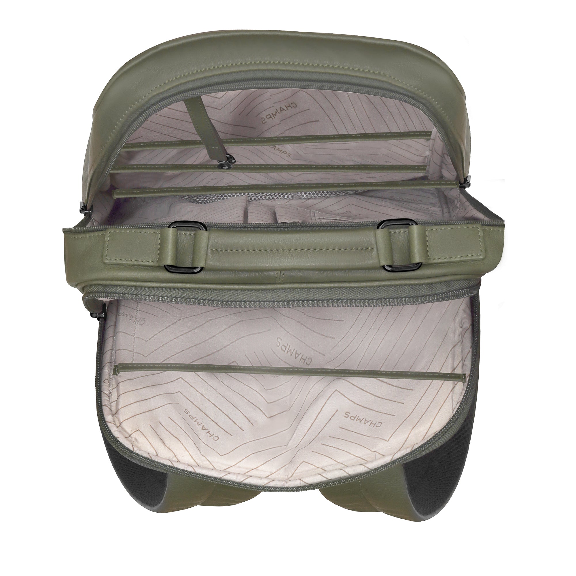 Onyx / Leather Compact Backpack