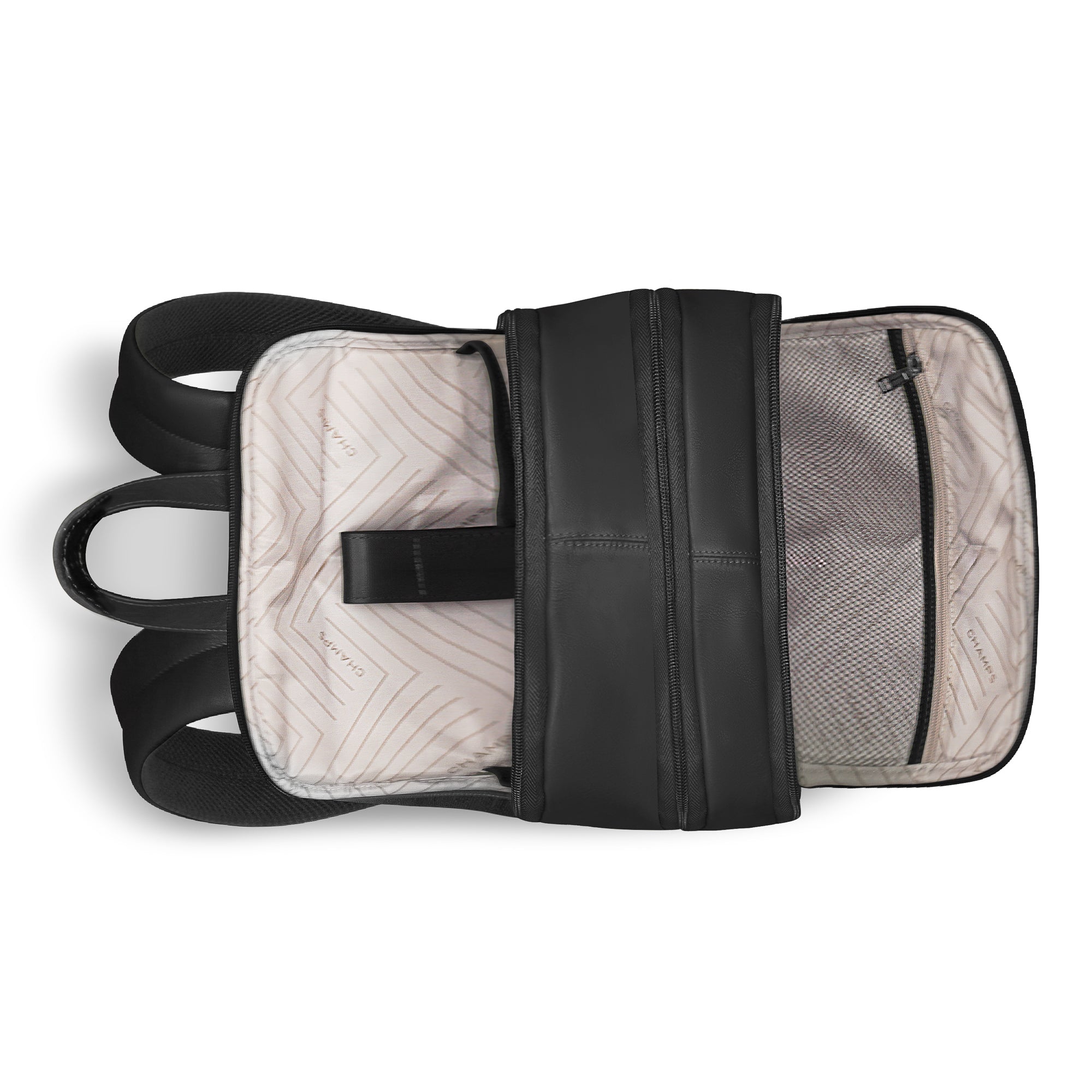 Onyx / Leather Classic Backpack