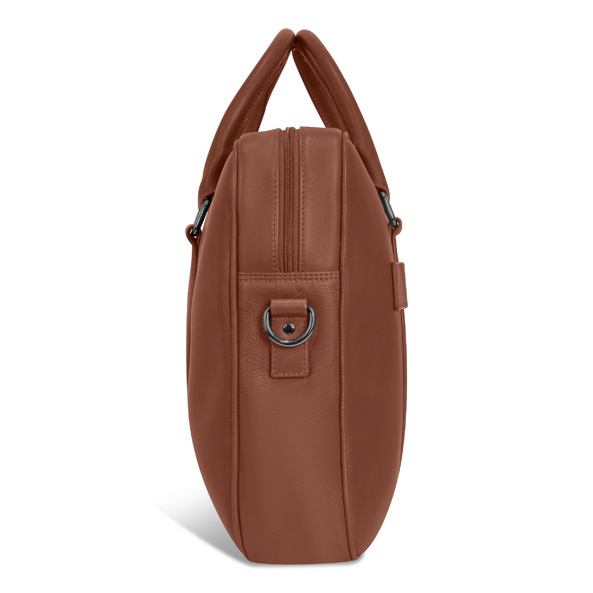 Onyx / Leather Slim Briefcase