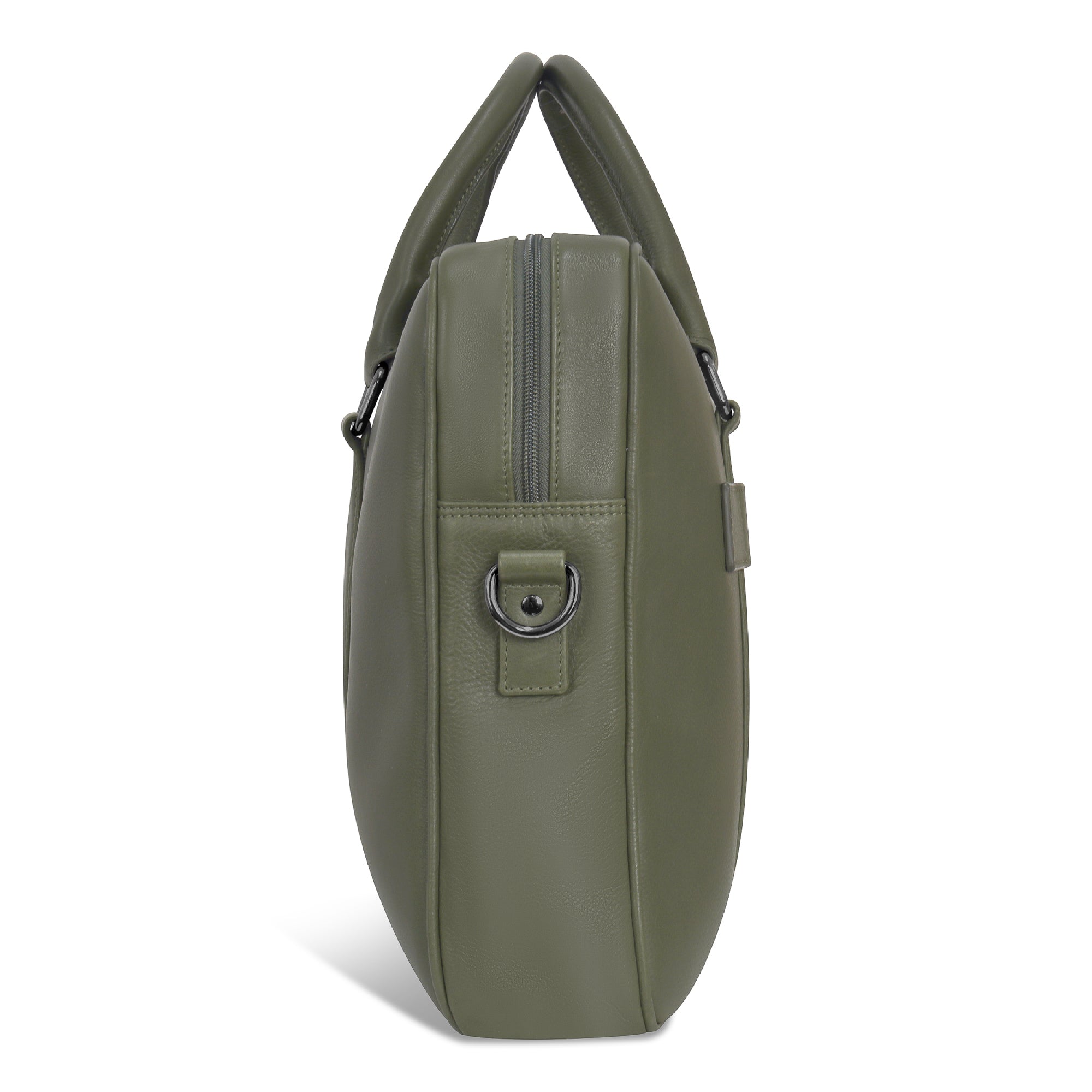 Onyx / Leather Slim Briefcase