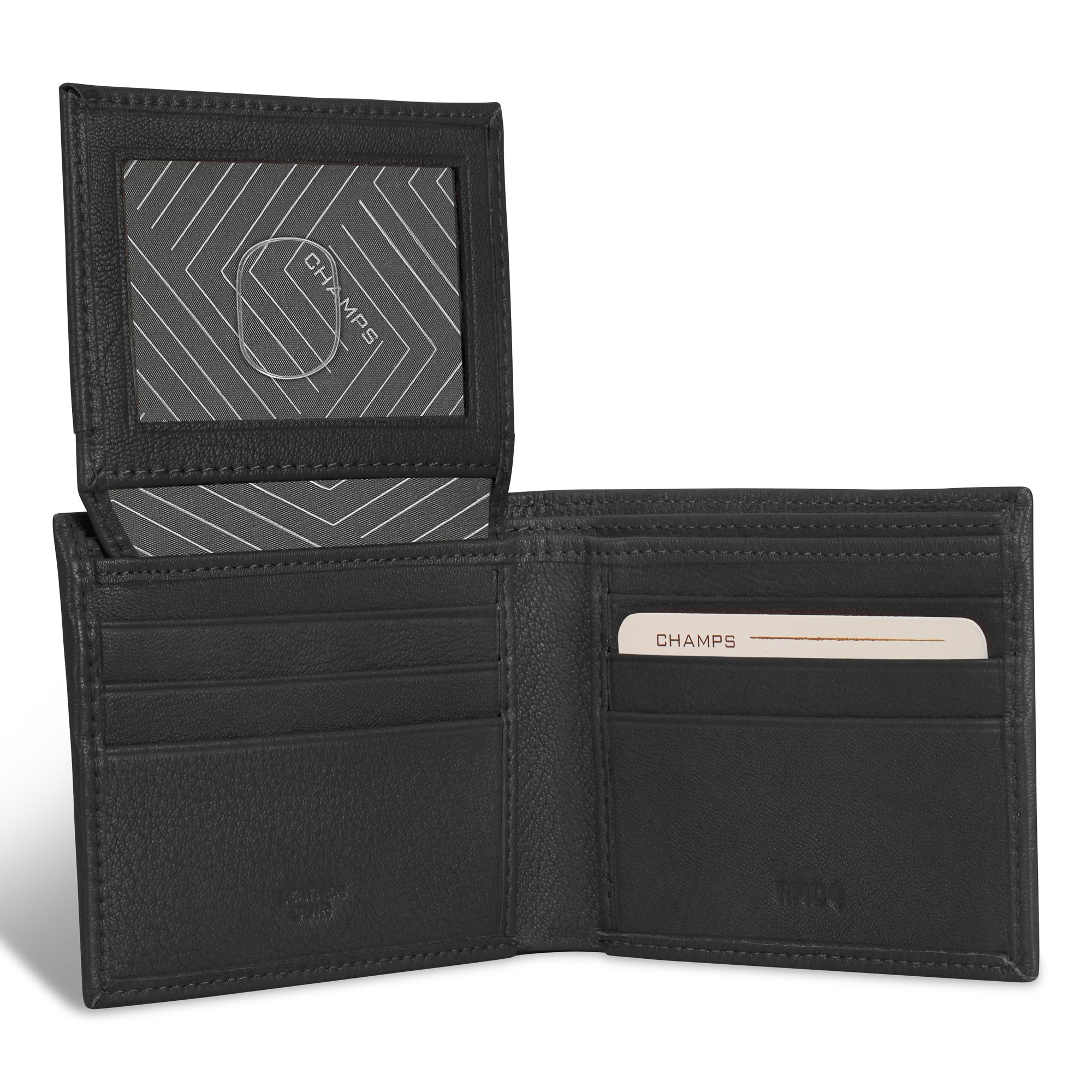 Onyx / Leather Top Wing Wallet