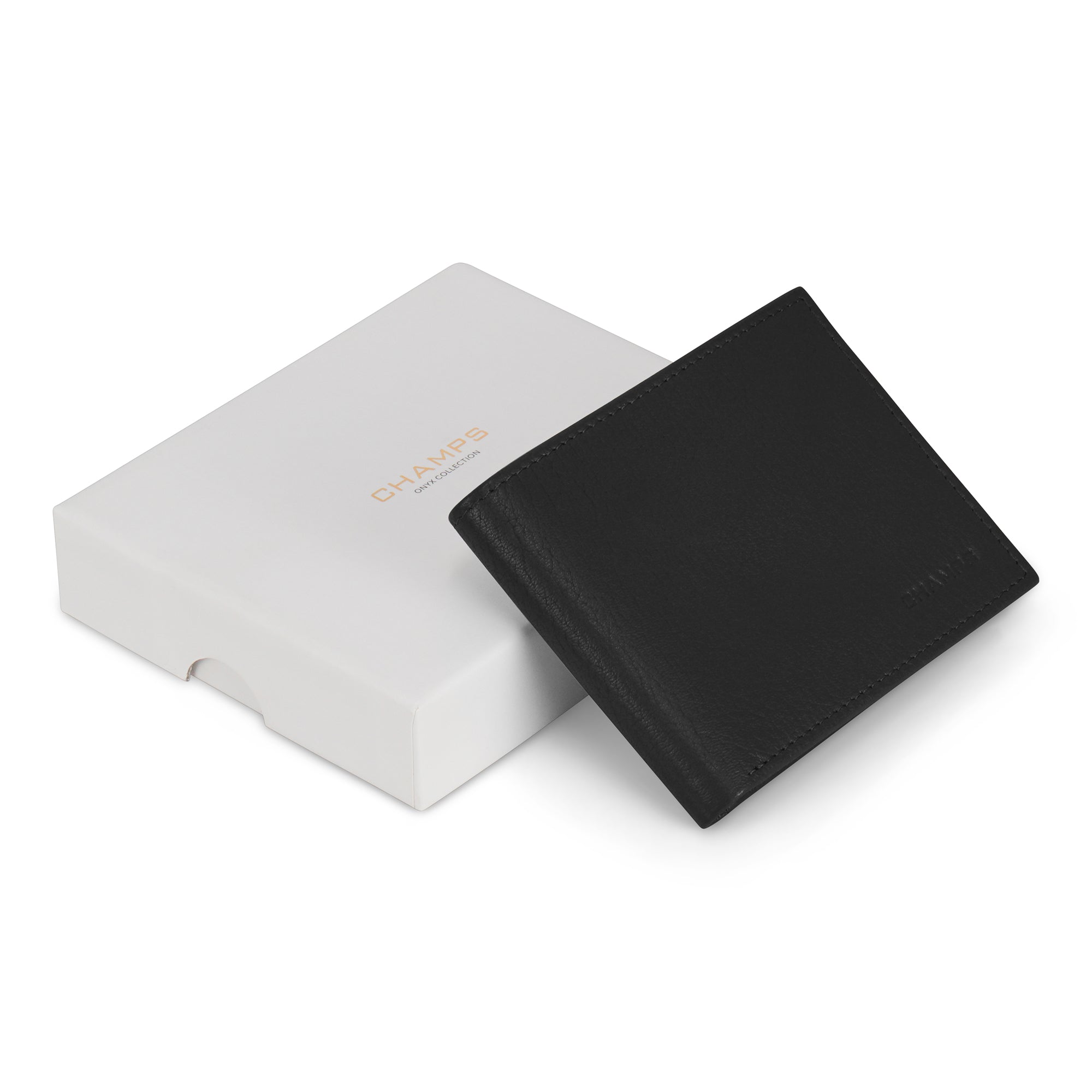 Onyx / Leather Top Wing Wallet