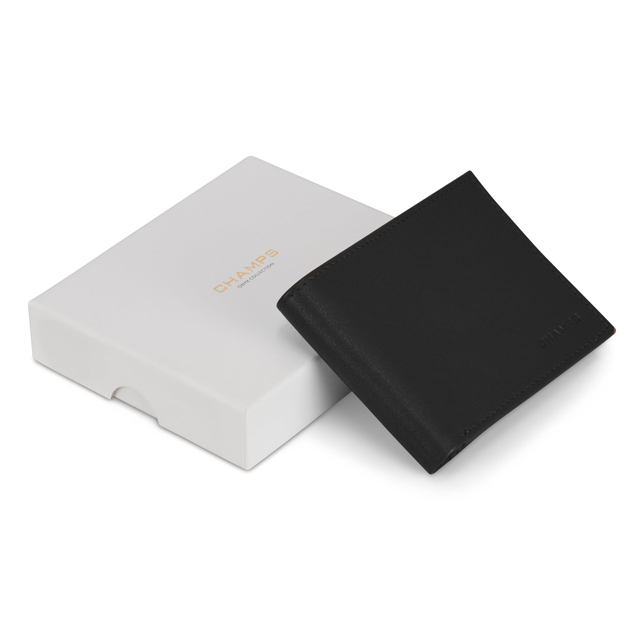 Onyx / Leather Center Wing Wallet