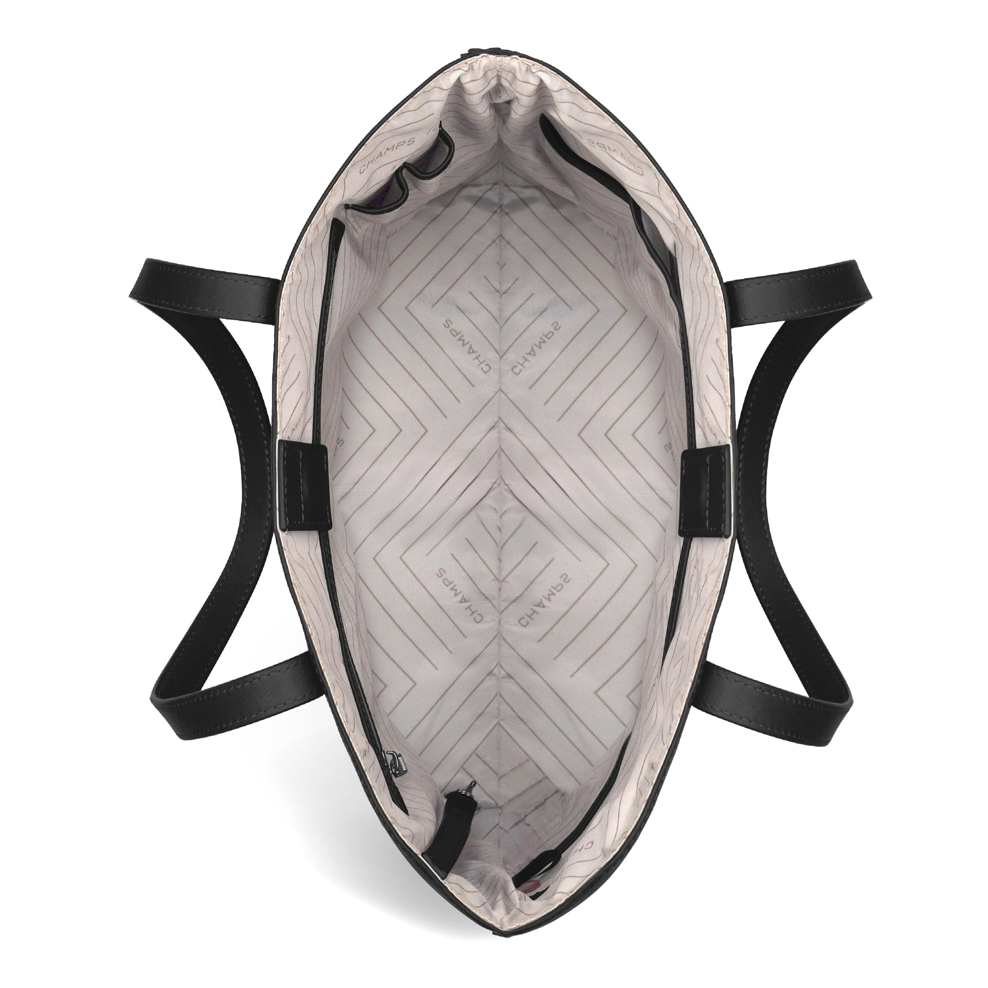 Onyx / Leather Vertical Tote