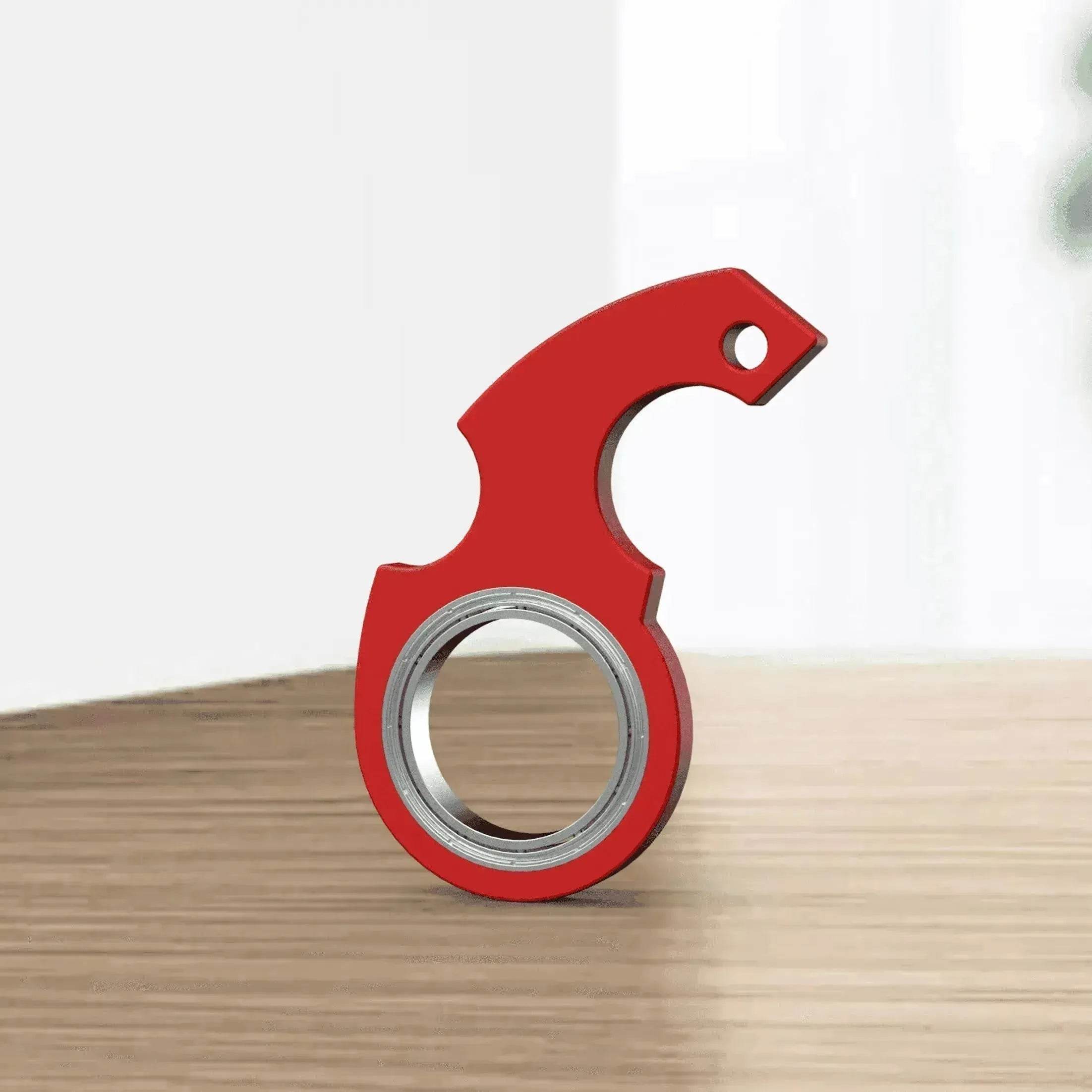 Creative Finger Spinner Relieves Stress Anti Anxiety Keychain
