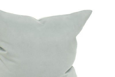 Sterling Velvet Cushion Cover – Soft Grey Velvety Finish, Hand-made in Canada