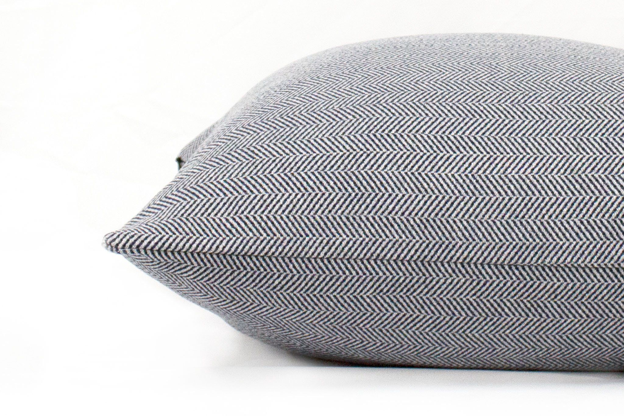 Denim Herringbone Cushion Cover