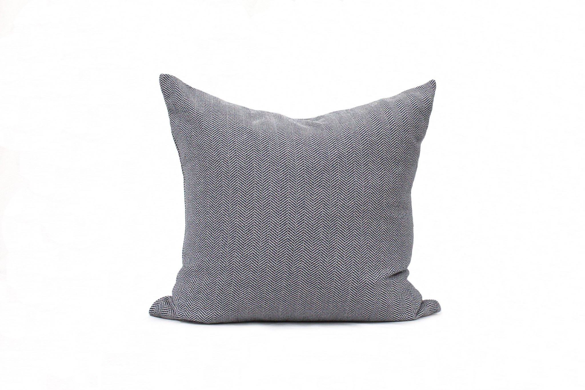 Denim Herringbone Cushion Cover