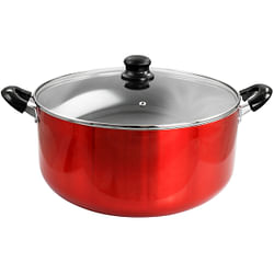 Better Chef for Professional Results 18 Quart Heavy Gauge Aluminum Dutch Oven in Red - Free Shipping