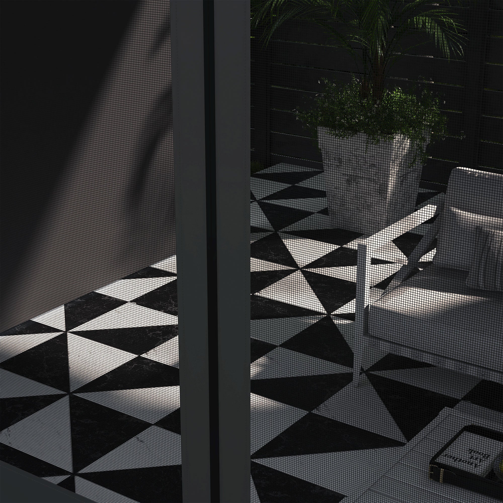 Outsunny Wall Pergola 10x13 ft Outdoor Gazebo with Curtains Nettings UV Resistant for Patio Deck