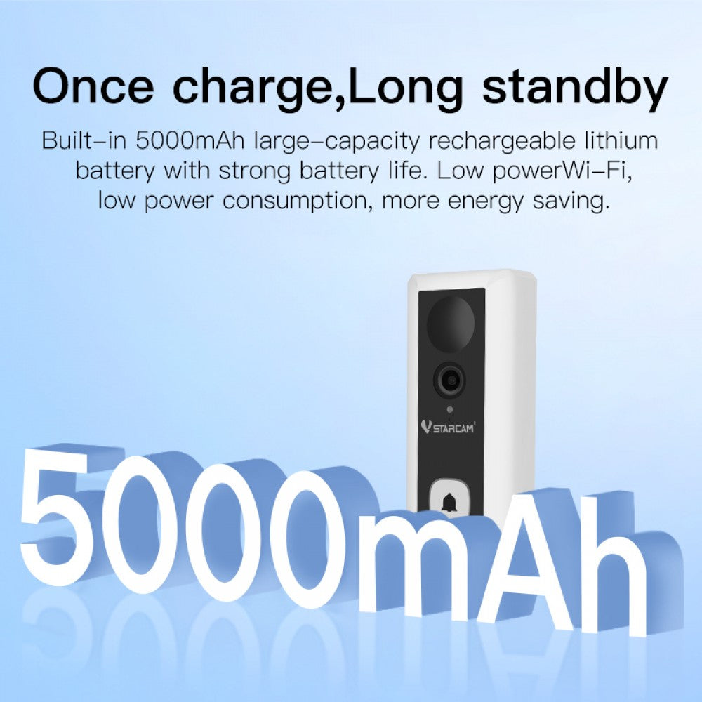 Caméra de sonnette vidéo VStarcam DB6 et carillon intérieur