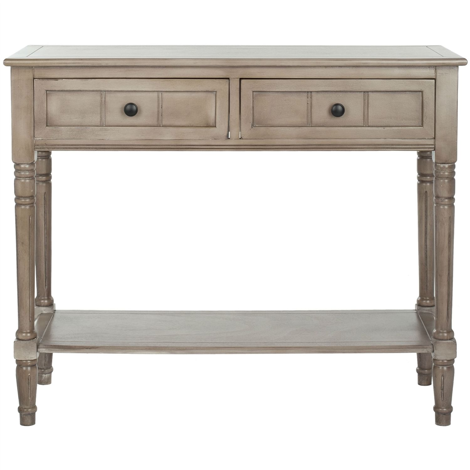 Console Accent Table Traditional Style Sofa Table in Distressed Cream - Free Shipping