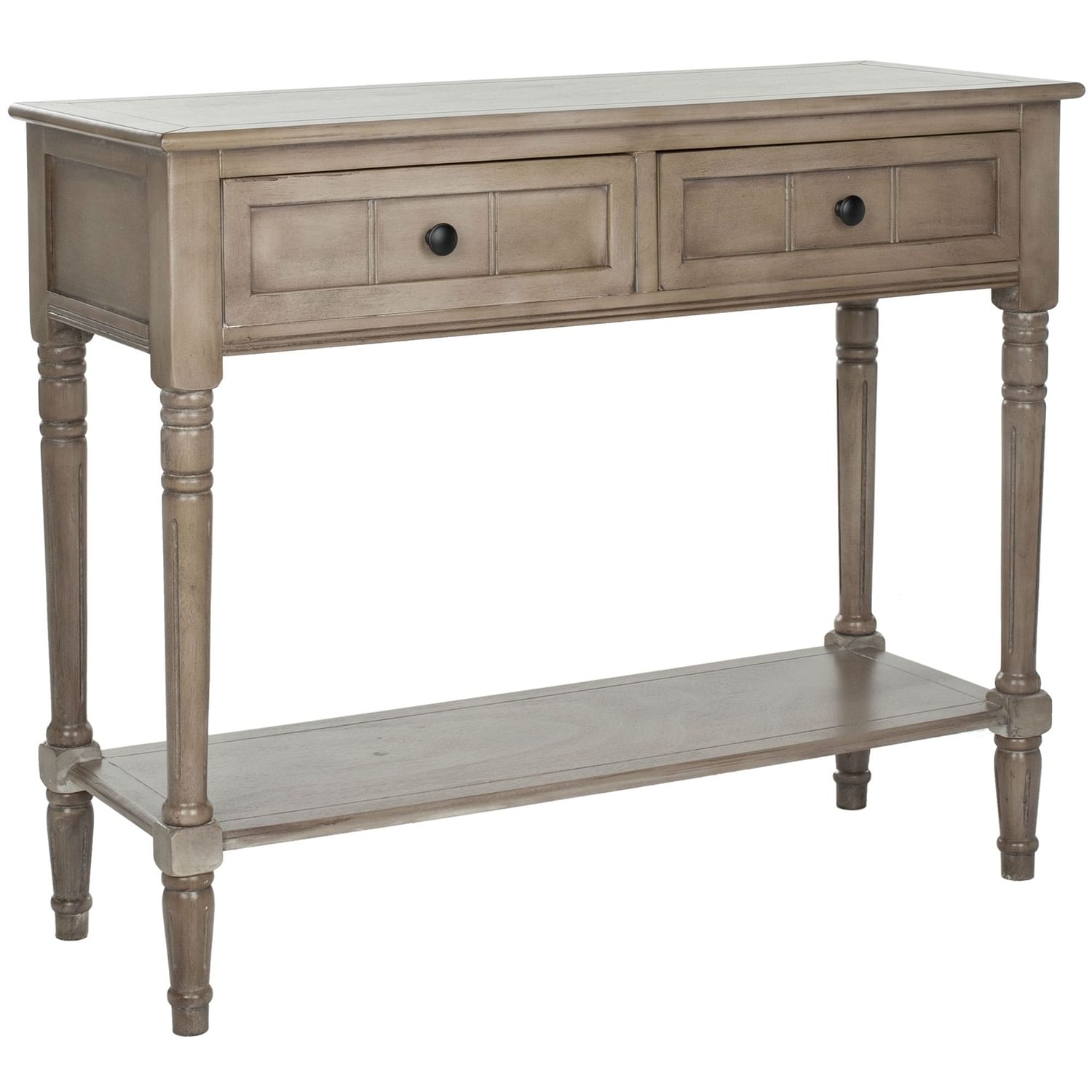 Console Accent Table Traditional Style Sofa Table in Distressed Cream - Free Shipping