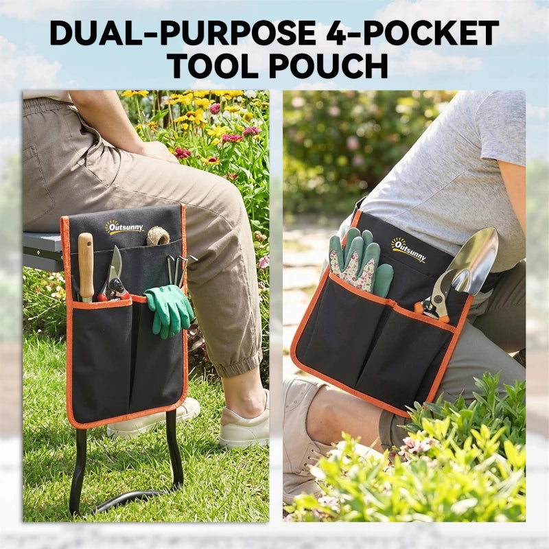 Garden Kneeler and Seat, 330lbs Heavy Duty Gardening Stool with Thick Soft Kneeling Pad