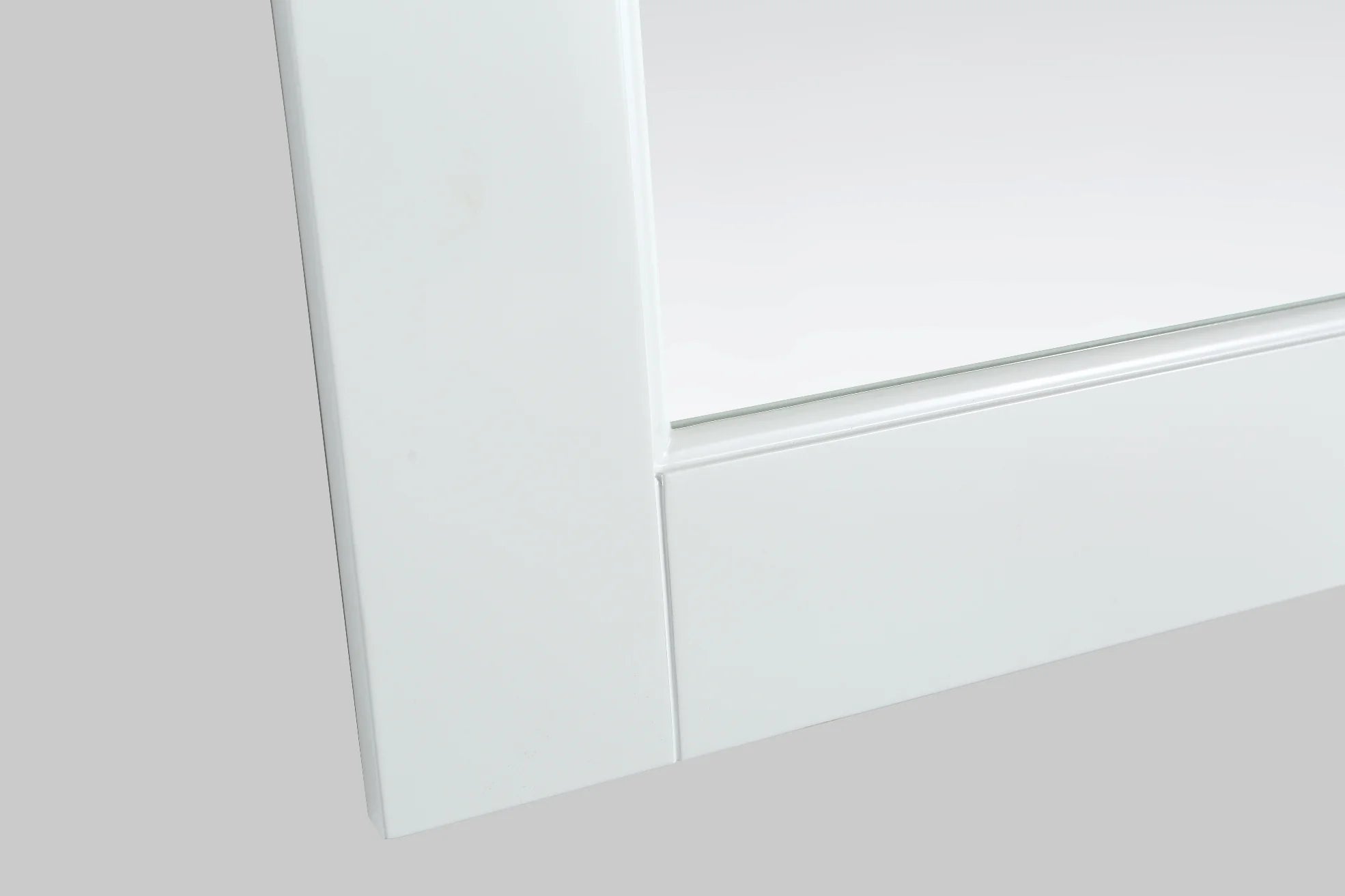 London 54" Single Sink Vanity in White with Marble Vanity Top with Matching Mirror