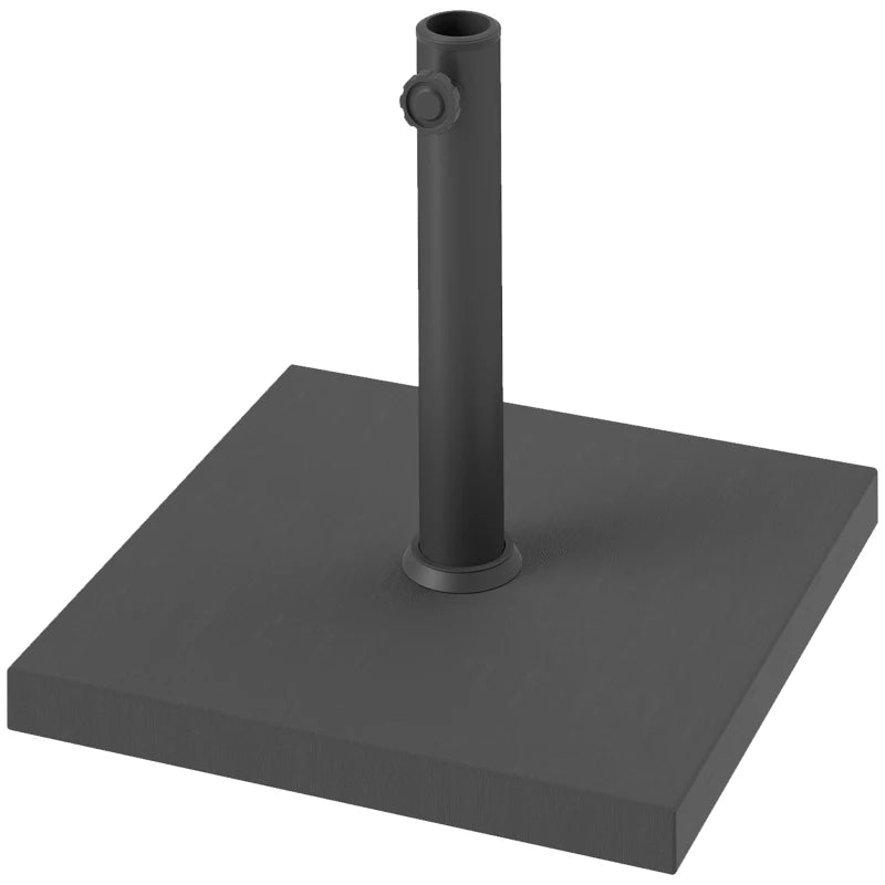 Patio Umbrella Base, 40 lbs Concrete Heavy Duty Umbrella Base for 1.5"/1.9", Black