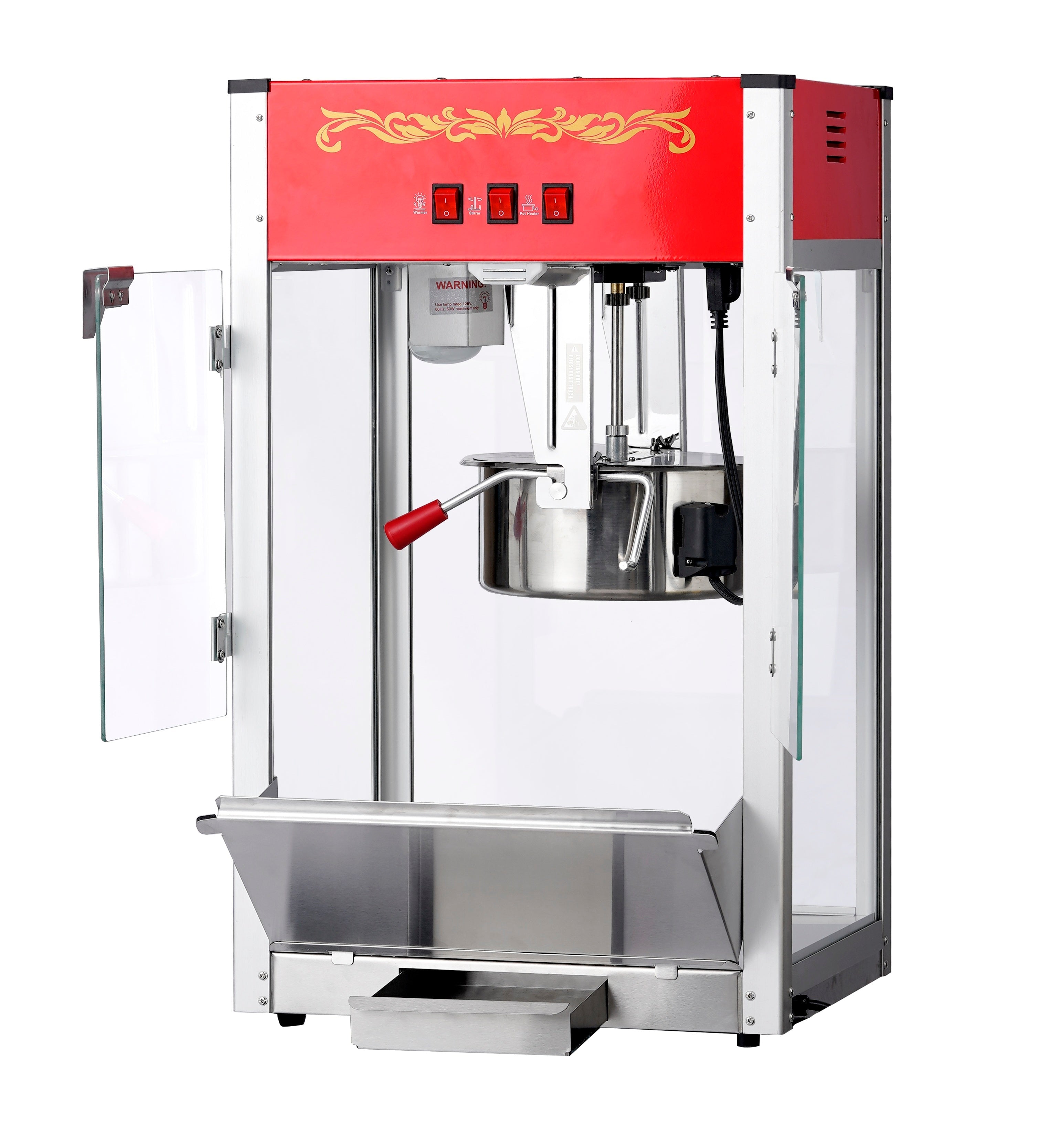 12oz Red Canadian Commercial Popcorn Machine