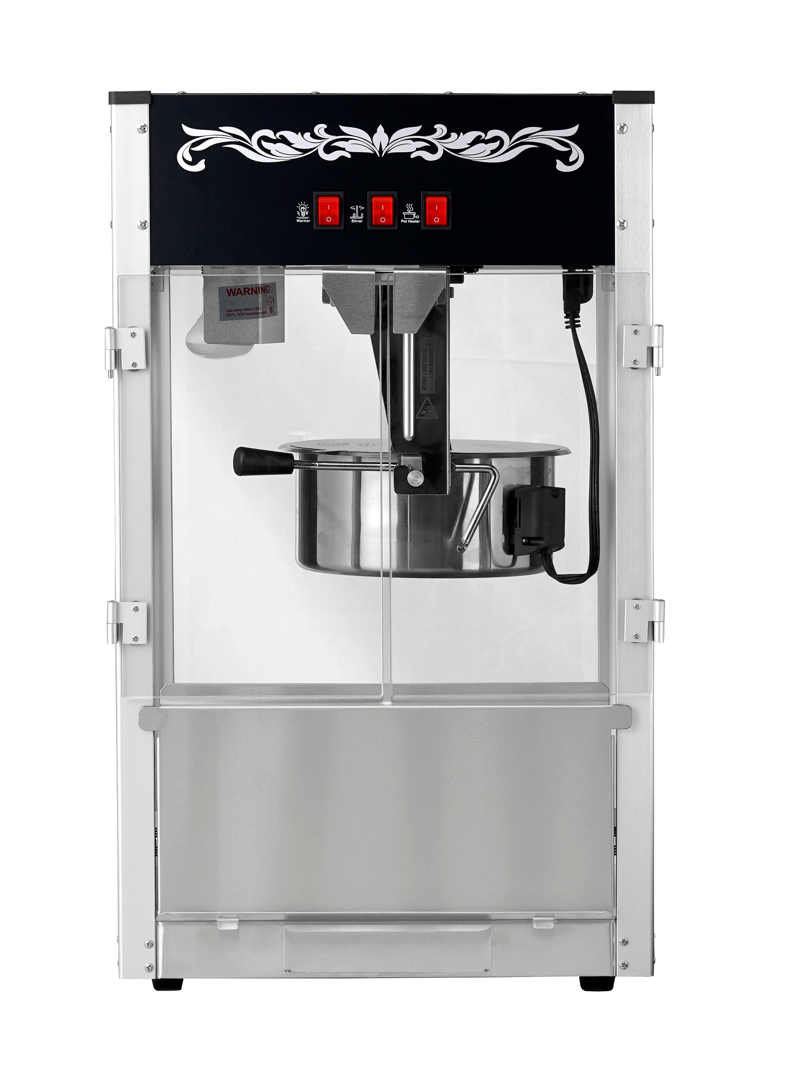 16oz Black Canadian Commercial Popcorn Machine