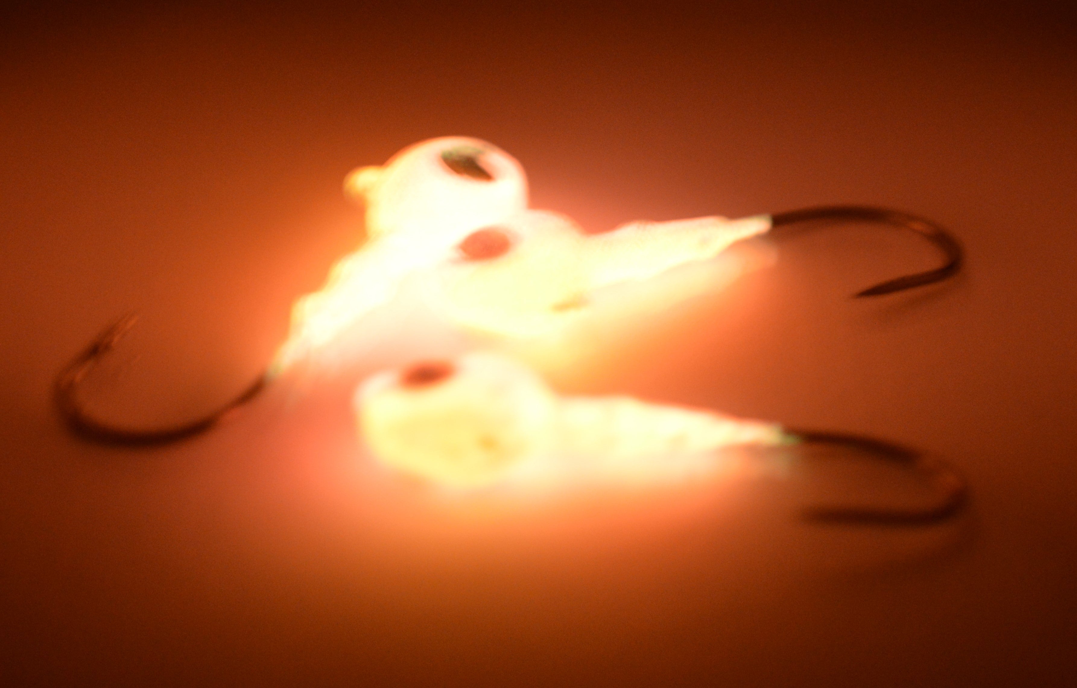 Big Sky Snake Eye 1/4oz Glow Jigs 3/pack