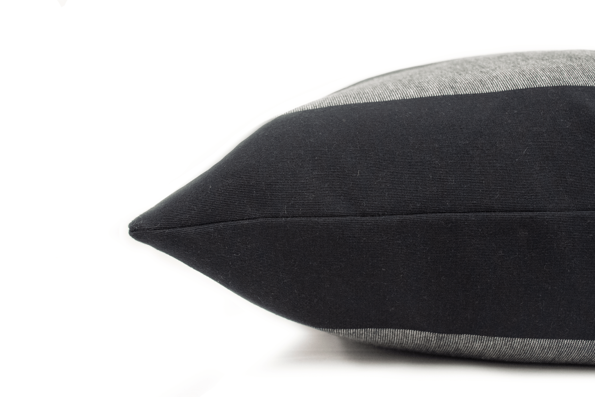 Coal Stripe Cushion Cover