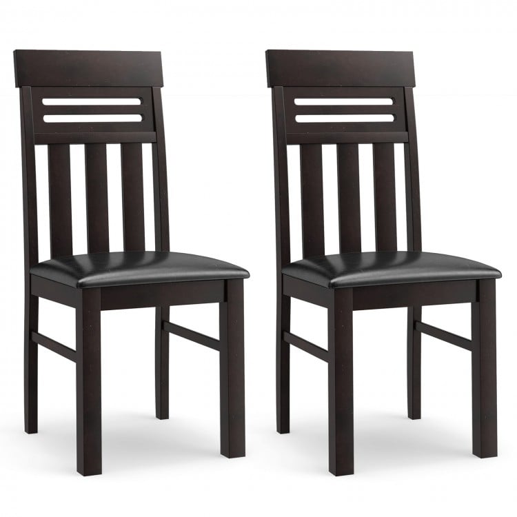 Dining Chairs High Back Dining Room Chairs Set of 2-Brown