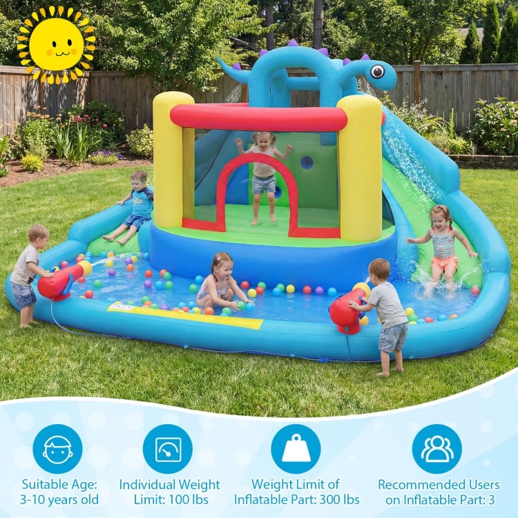 Dinosaur-themed Inflatable Water Slide Park Kids Inflatable Bounce House
