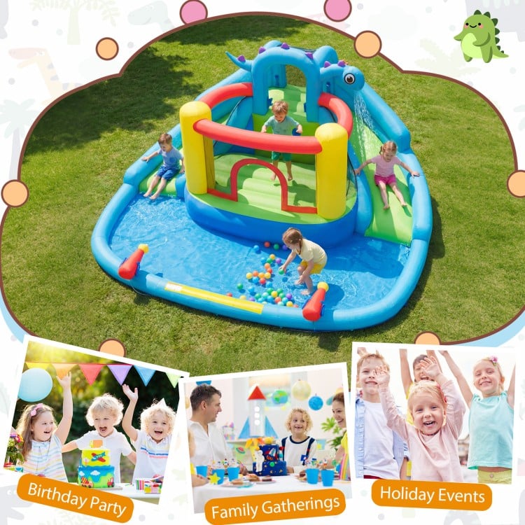 Dinosaur-themed Kids Inflatable Bounce House Inflatable Water Slide Park