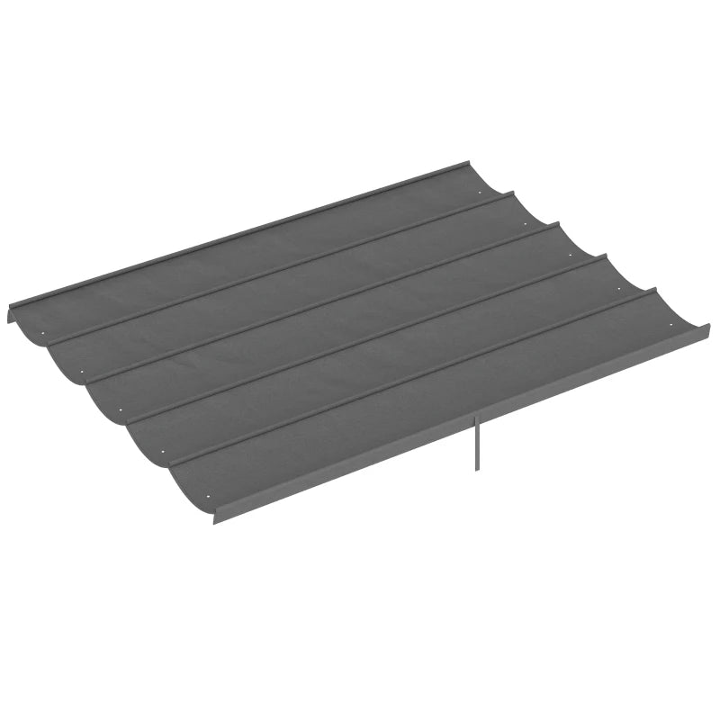 8.5' x 11.5' Retractable Pergola Canopy Replacement, Fit 10' x 13' Frame, Pergola Cover Replacement Top Only, Light Grey