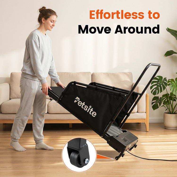 Dog Treadmill with Remote Control, LCD Display & Adjustable Incline for Small & Medium Dogs