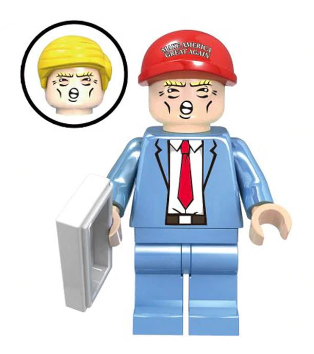 Minifigure - Donald Trump w/ Maga Hat