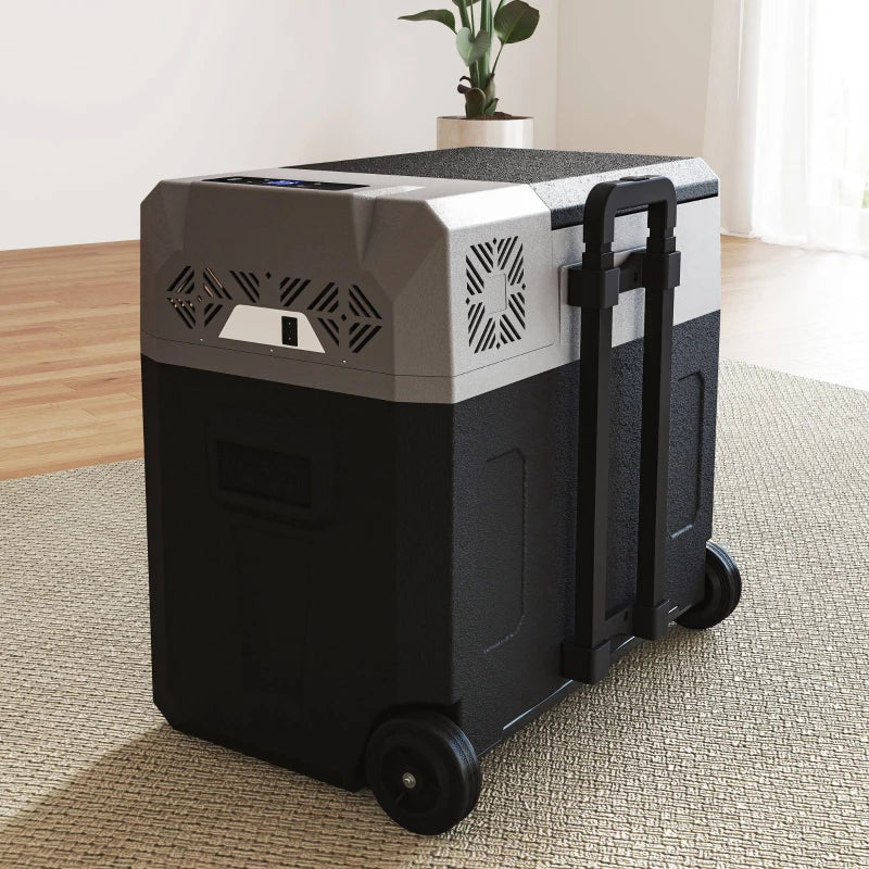 50 Liter Car Refrigerator Portable Freezer 12/24V Electric Cooler Box for Camping, Travel, Picnic, Down to -20℃