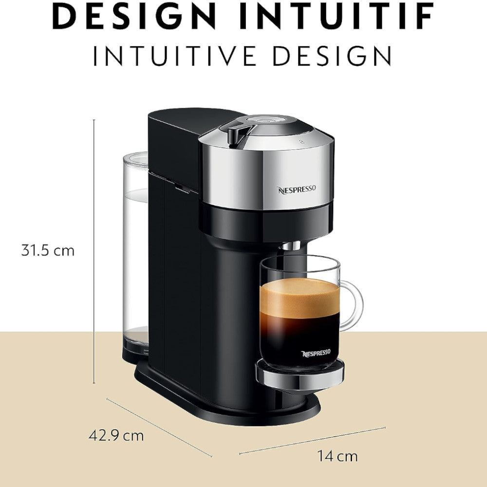 NESPRESSO ENV120 Vertuo Next Chrome - Factory serviced with Home Essentials Warranty