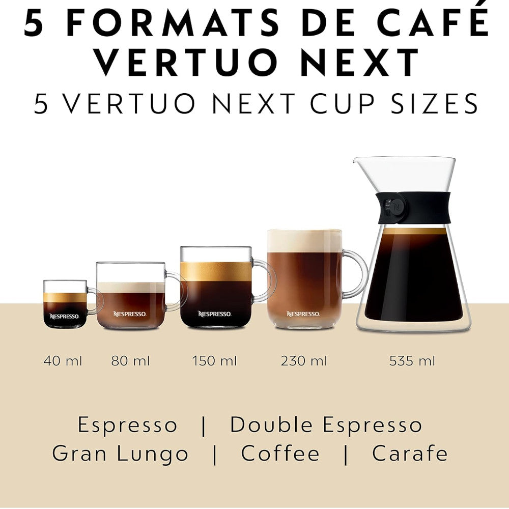 NESPRESSO ENV120 Vertuo Next Chrome - Factory serviced with Home Essentials Warranty