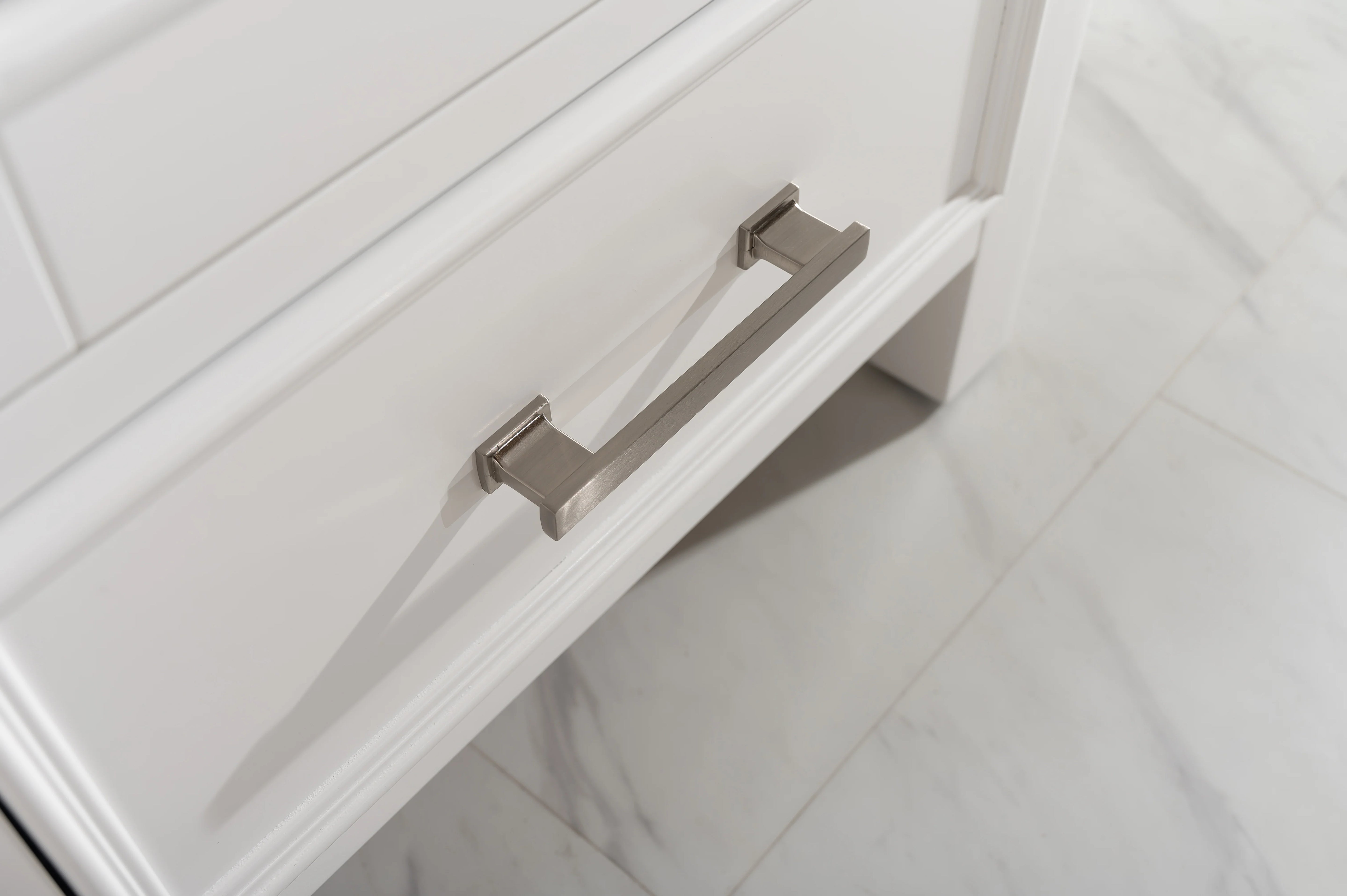 Estate 102" Double Sink Bathroom Vanity Modular Set with White Quartz Top