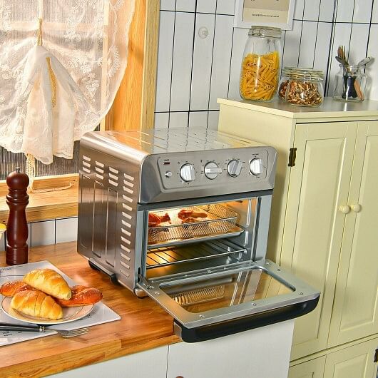 21.5 Quart 1800W Air Fryer Toaster Countertop Convection Oven with Recipe - Free Shipping