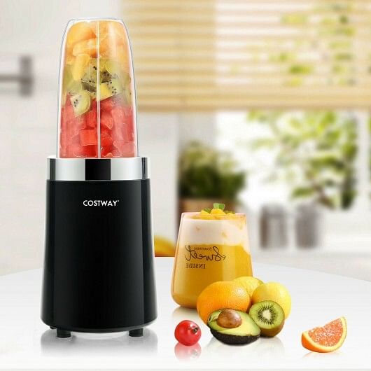1000W Portable Blender with 6-Blade Design-Black - Free Shipping