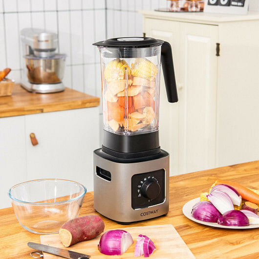 1500W 5-Speed Countertop Smoothie Blender with 5 Presets and 68oz Tritan Jar-Silver - Free Shipping