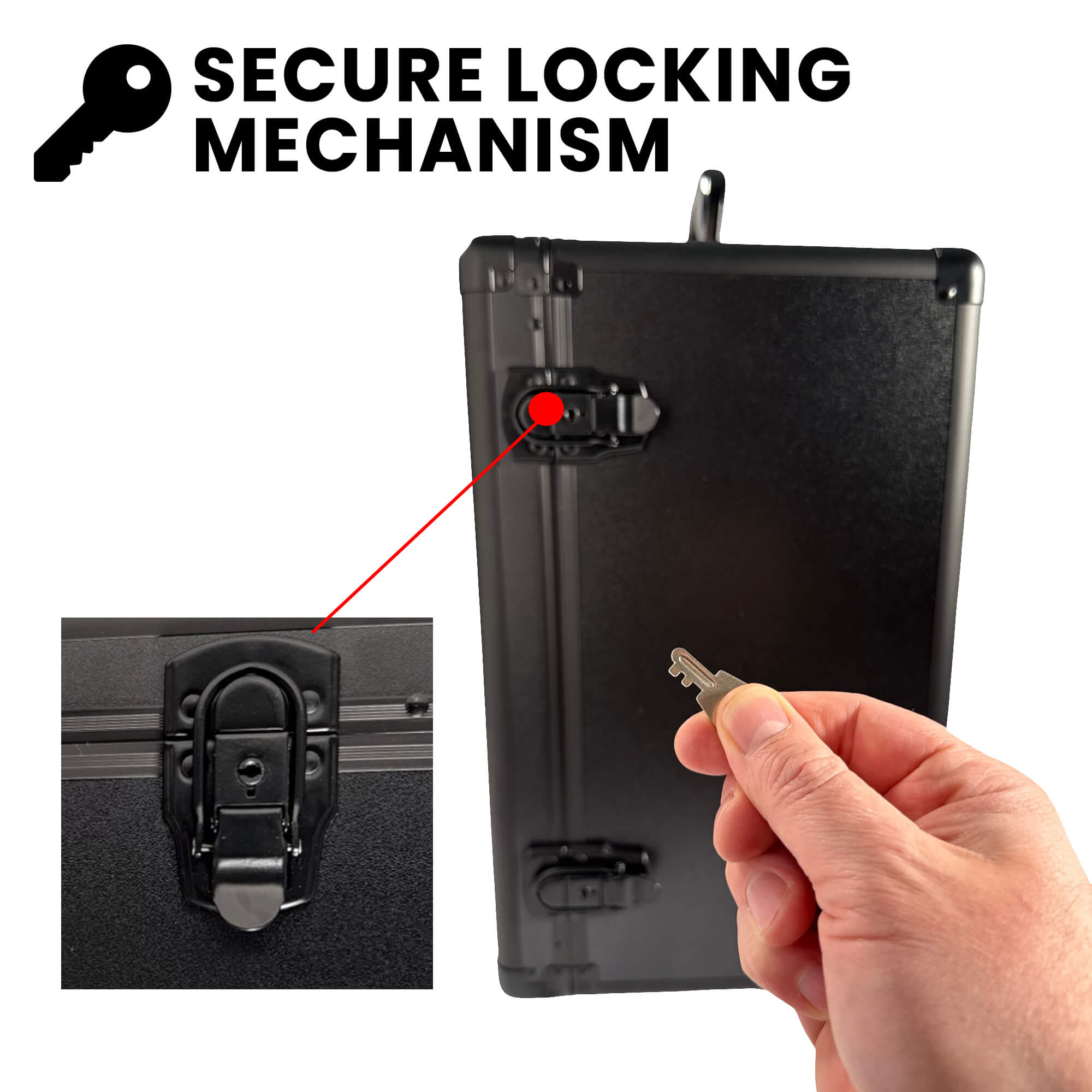 Aluminum Miniatures Display Case with 5 Magnetic Trays