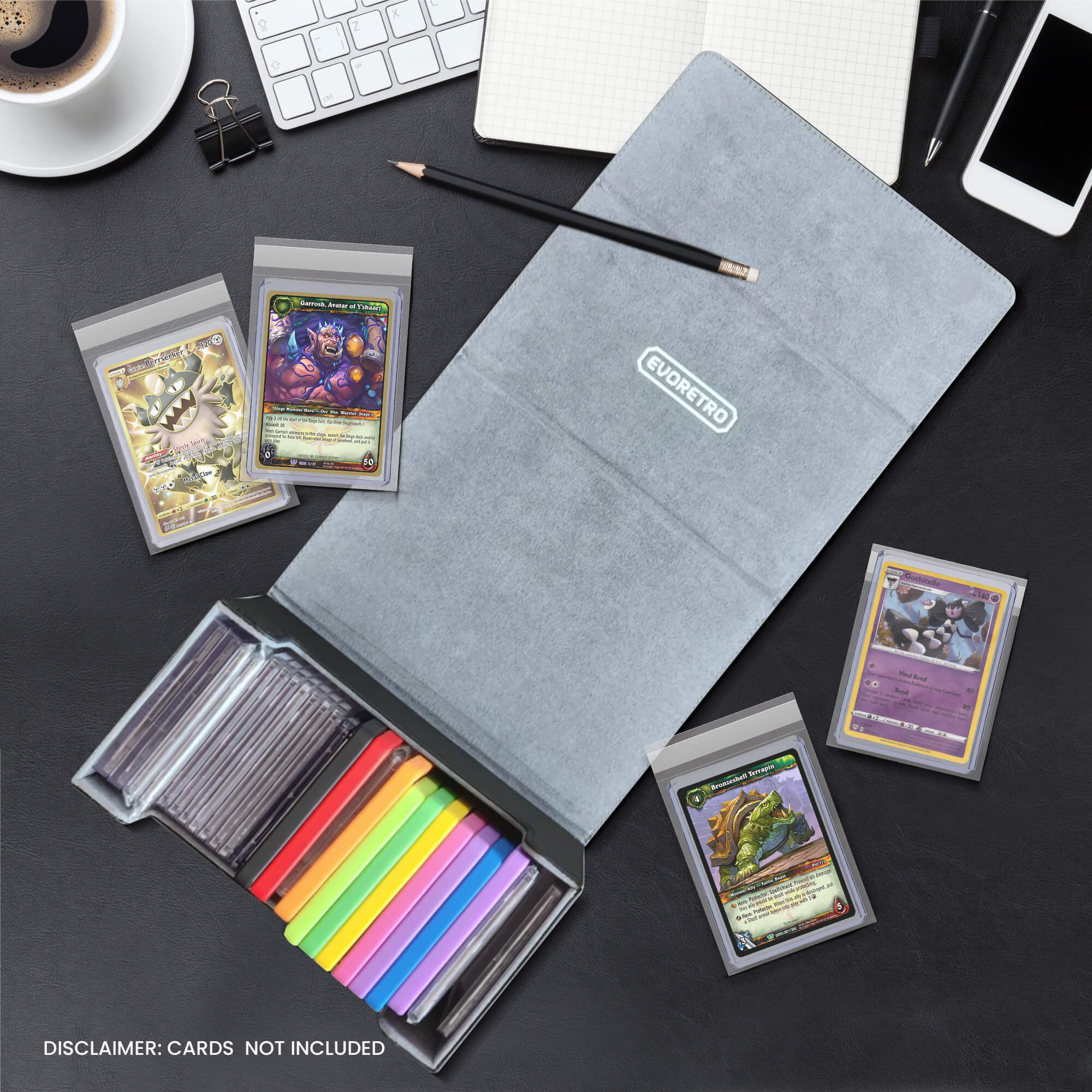 Magnetic Graded Card Deck Storage for 30 Graded Card