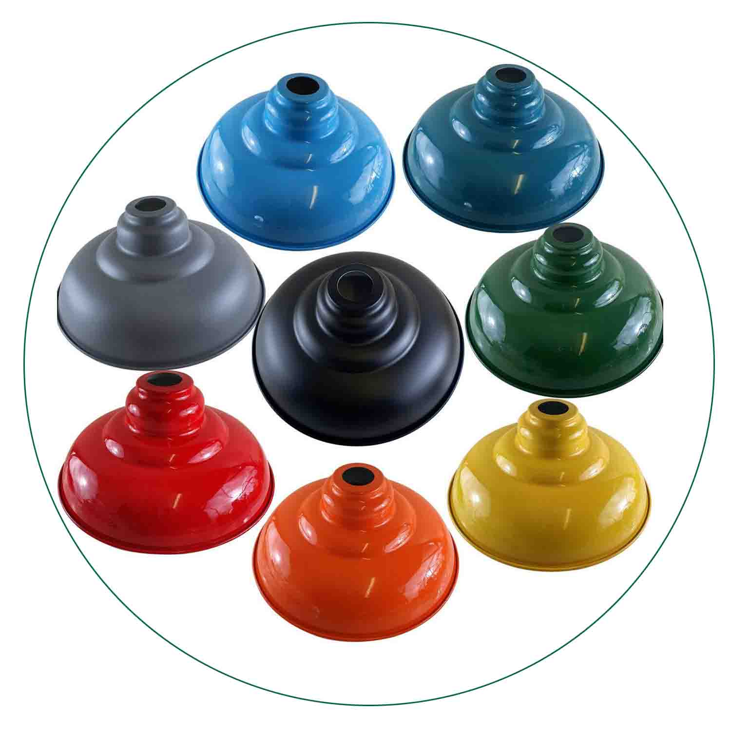 Industrial 320mm Wide Curvy Lamp Shades~1055