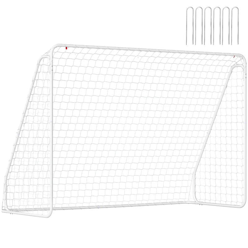 Soozier Soccer Goal, Soccer Net for Backyard, 10 x 4 ft, White