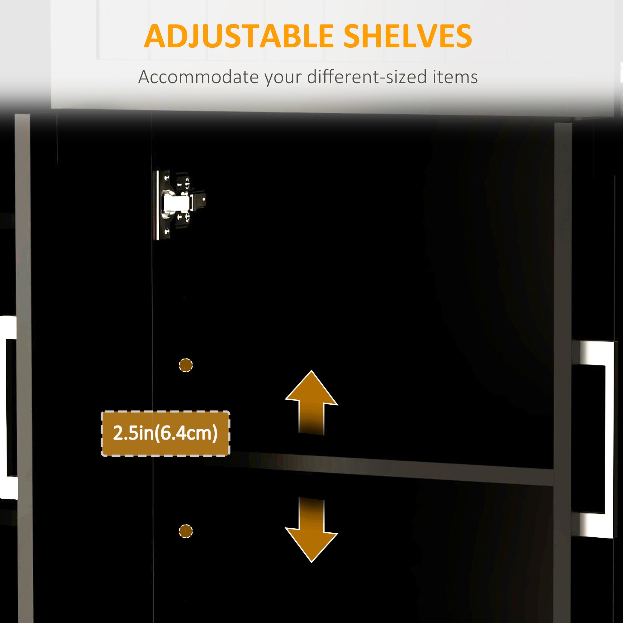 HOMCOM Modern Rolling Kitchen Island Cart with Drawers, Natural Wood Top, Towel Rack, Door Storage Cabinet, Black