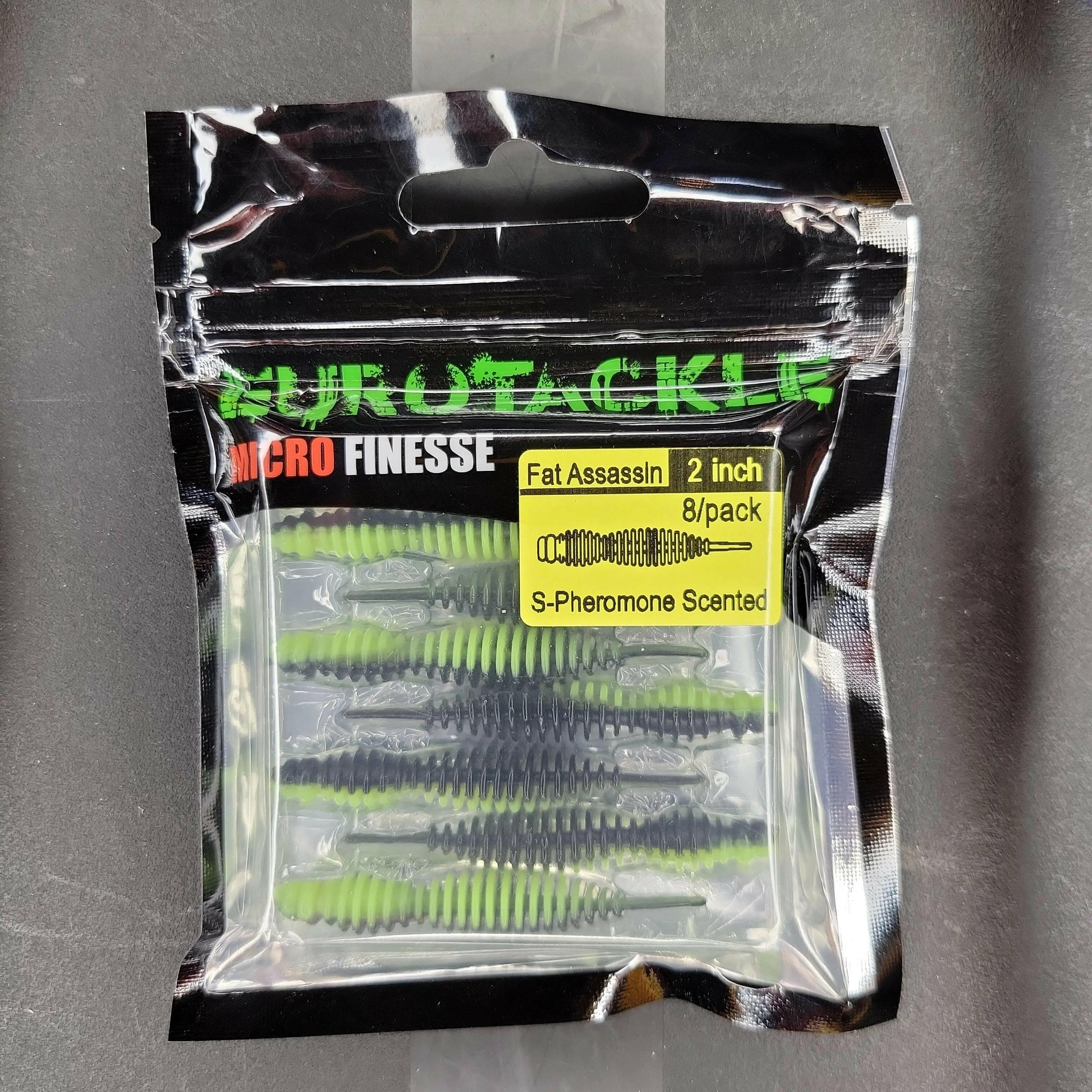 EuroTackle Fat Assassin Bait Hi-Viz Black 8/pk