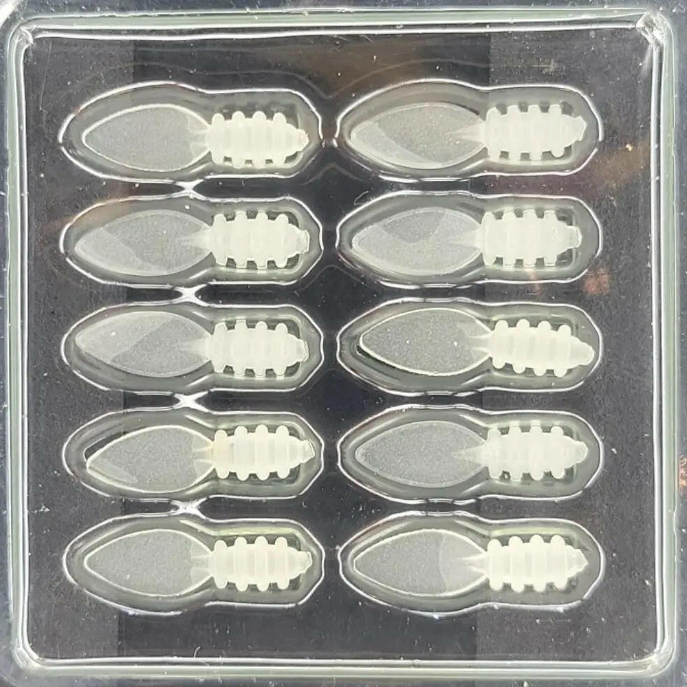 EuroTackle Mini Leech Superglow 10/pk