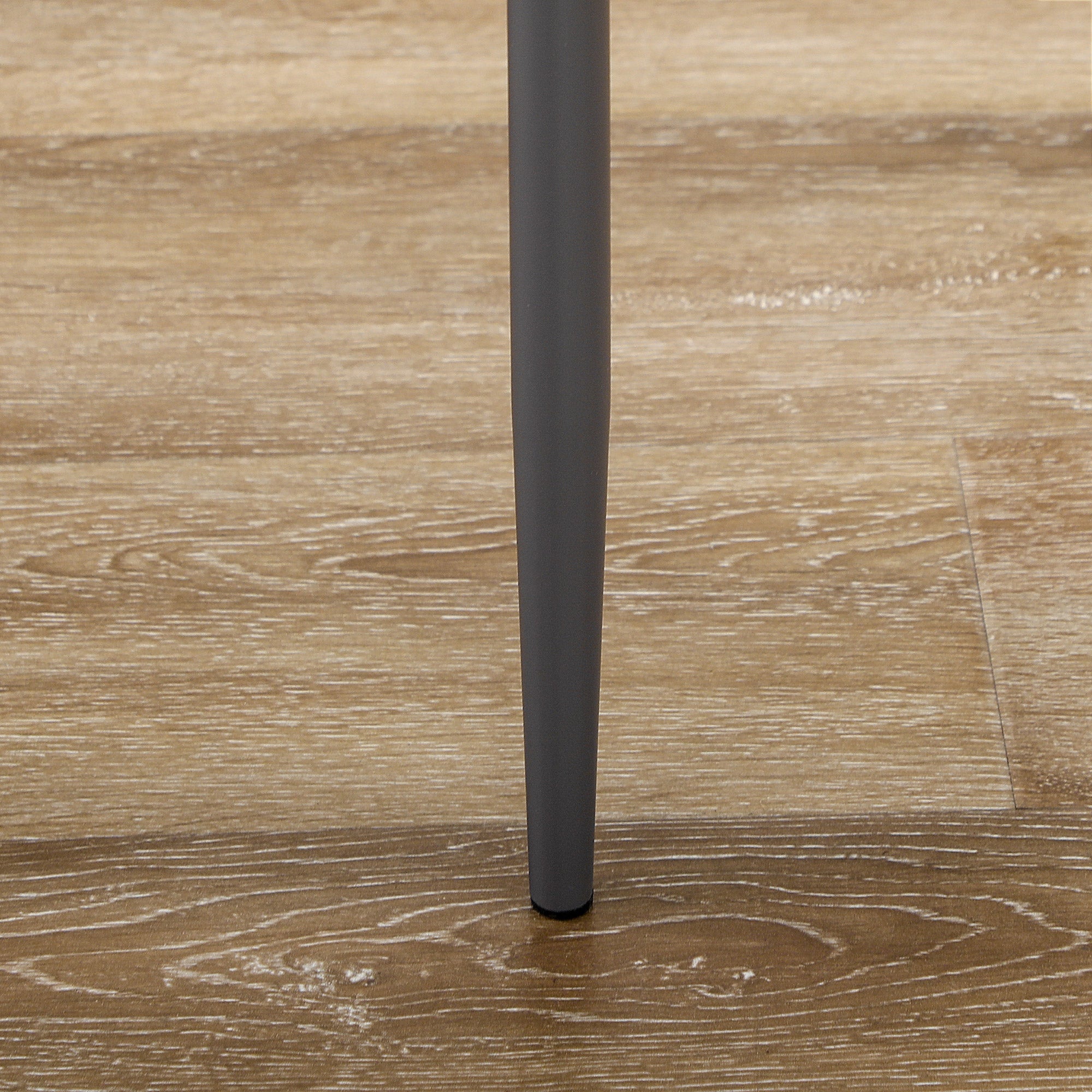 HOMCOM Dining Table Set for 4 5-Piece Rectangular Glass Kitchen Table With Chairs Metal Frame Faux Leather Grey