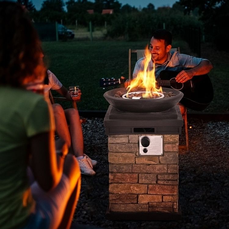 Outdoor Propane Fire Bowl Fire Pit Patio Heater - Free Shipping