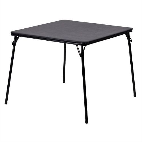 Black Multi-Purpose Folding Table - Great for Playing Card Games or Poker Table - Free Shipping