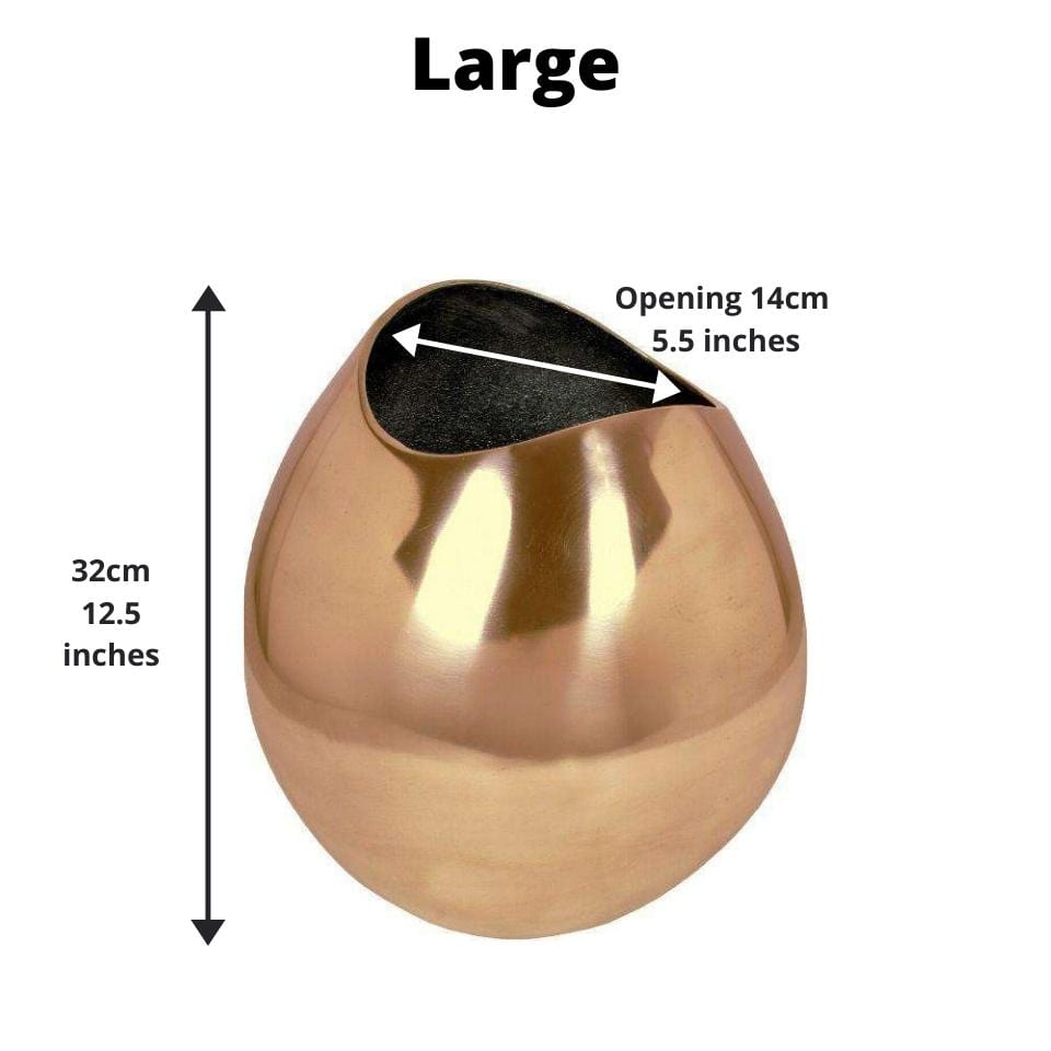 Fina - Brass Floor Planter (Multiple Sizes)