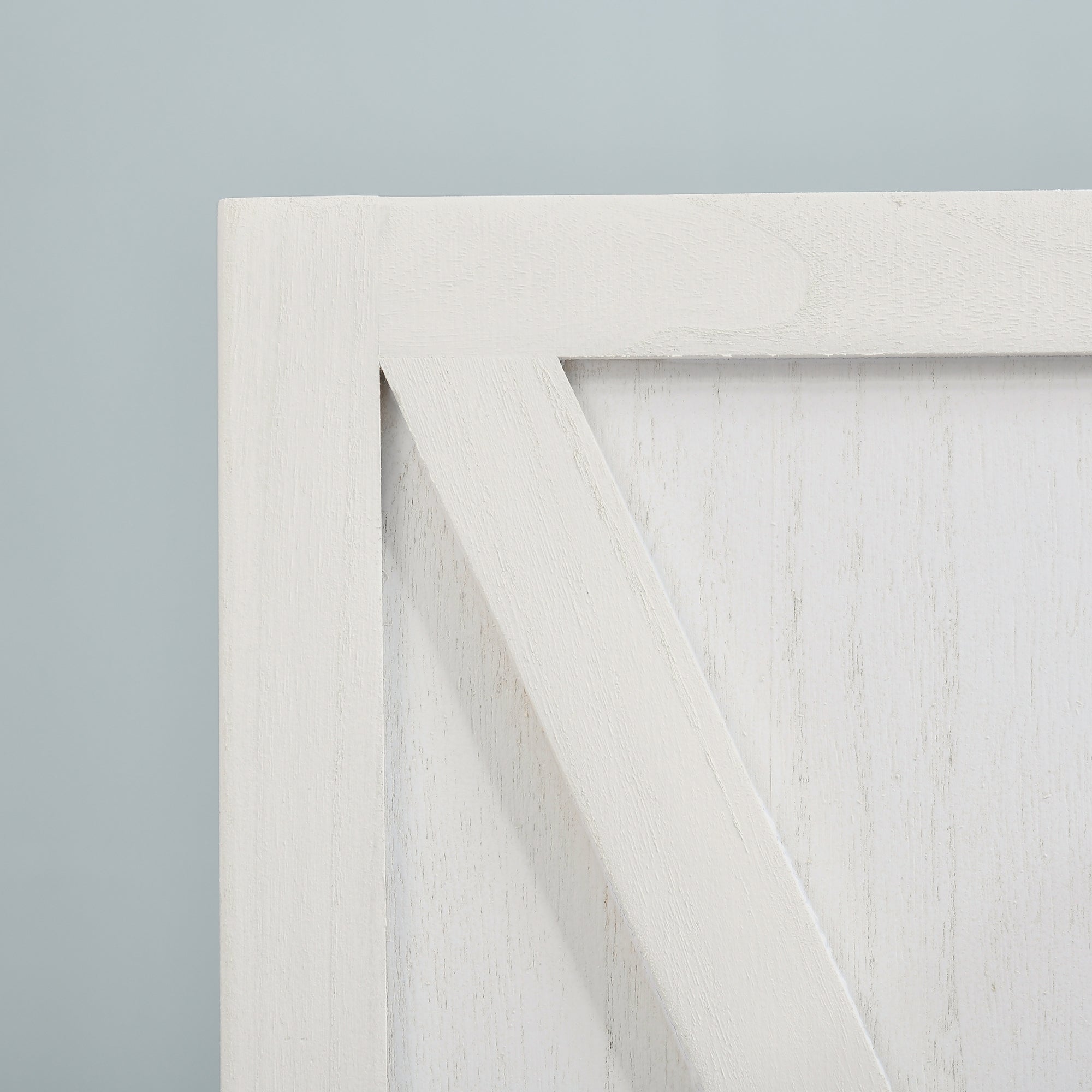 HOMCOM 3-panel Wall Partition Farmhouse Room Separator with Foldable Design Wooden Frame 5.6FT, White